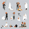 Flat Vector Halloween People 2 Digital Artwork drawings | Toffu Co