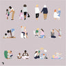 Flat Vector Mother's Day Digital Artwork drawings | Toffu Co