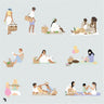 Flat Vector Picnic People Uncategorized drawings | Toffu Co
