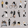 Flat Vector Public Space People 2 PNG - Toffu Co