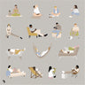 Flat Vector Relaxing At Home Uncategorized drawings | Toffu Co
