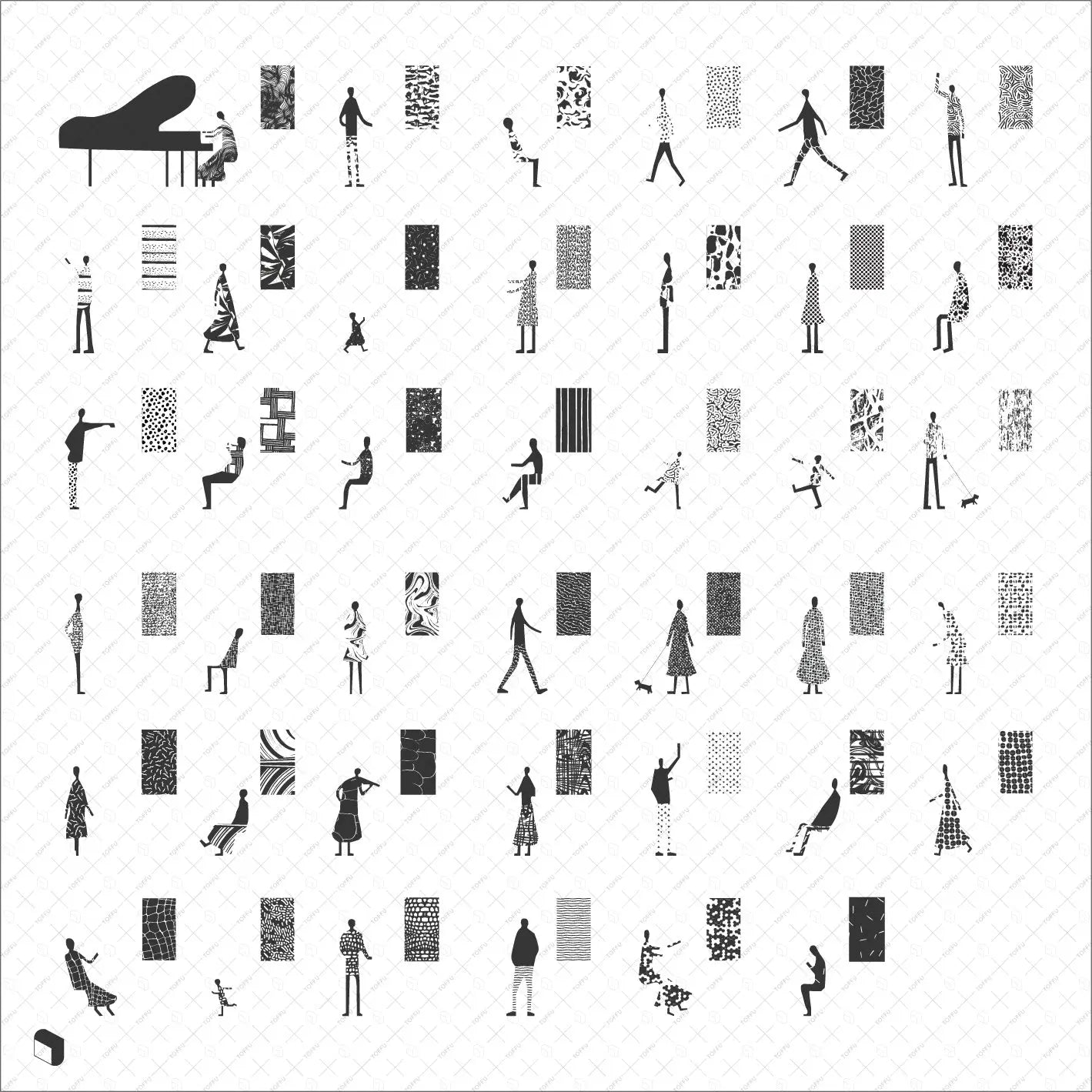 Flat Vector Sanaa People Uncategorized drawings | Toffu Co