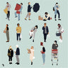 Flat Vector People Shopping - Toffu Co