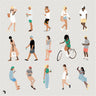 Flat Vector Summer People 4 Uncategorized drawings | Toffu Co