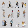 Flat Vector Winter on Street Uncategorized drawings | Toffu Co