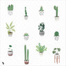 Flat Vector Interior Plants Digital Artwork drawings | Toffu Co