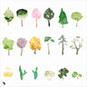 Flat Vector Watercolor Trees - Toffu Co