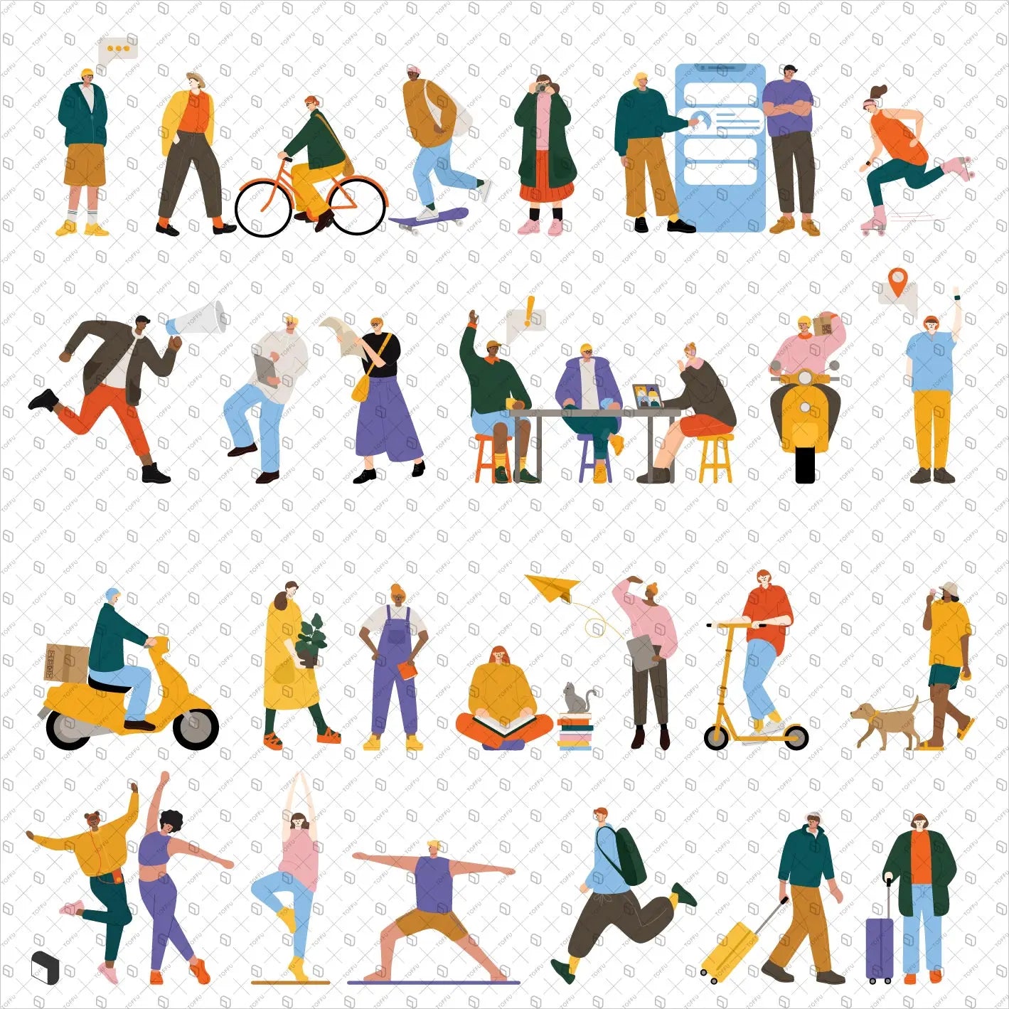 Flat Vector Web Design Characters Uncategorized drawings | Toffu Co