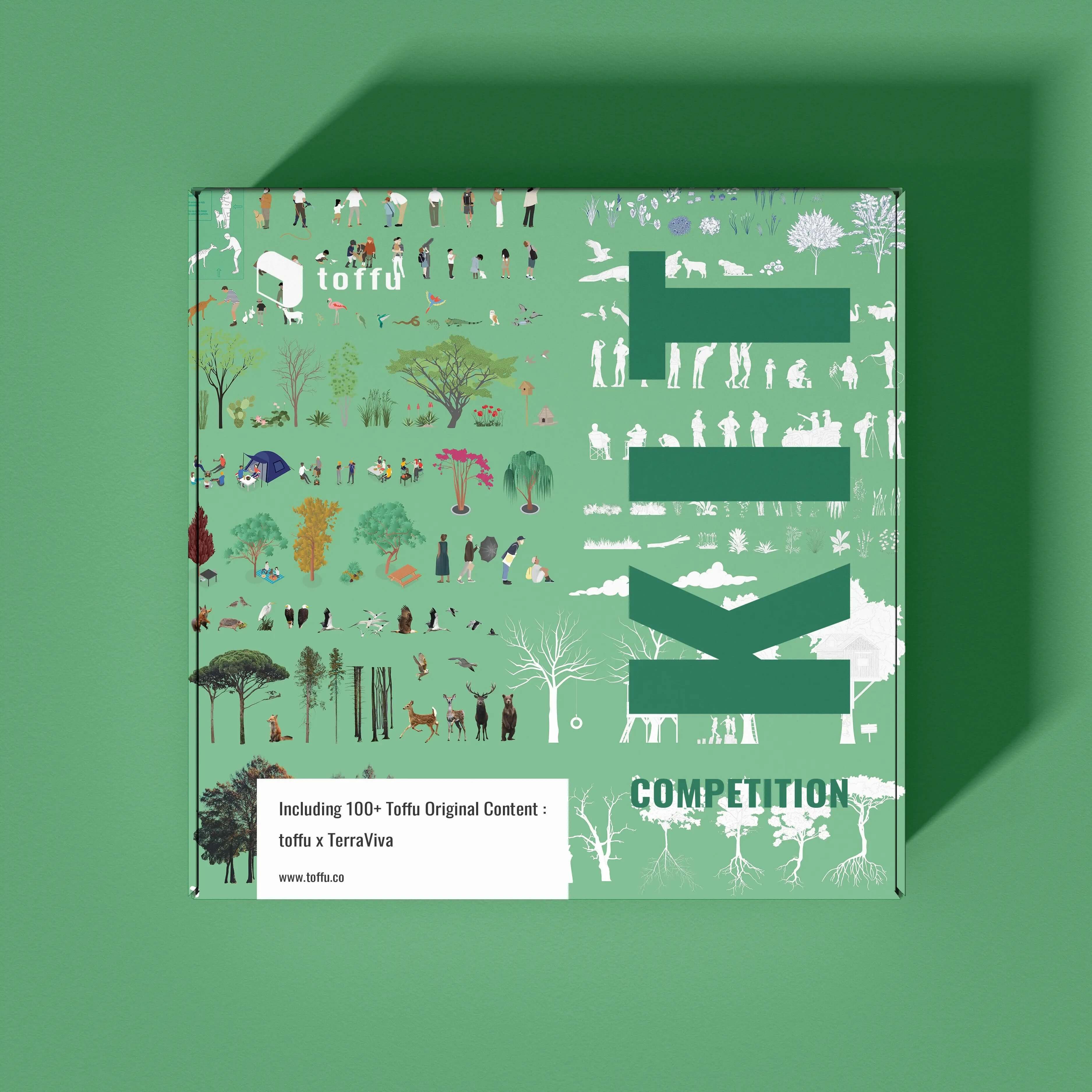 Wildlife Pavilions Competition Kit Digital Artwork drawings | Toffu Co