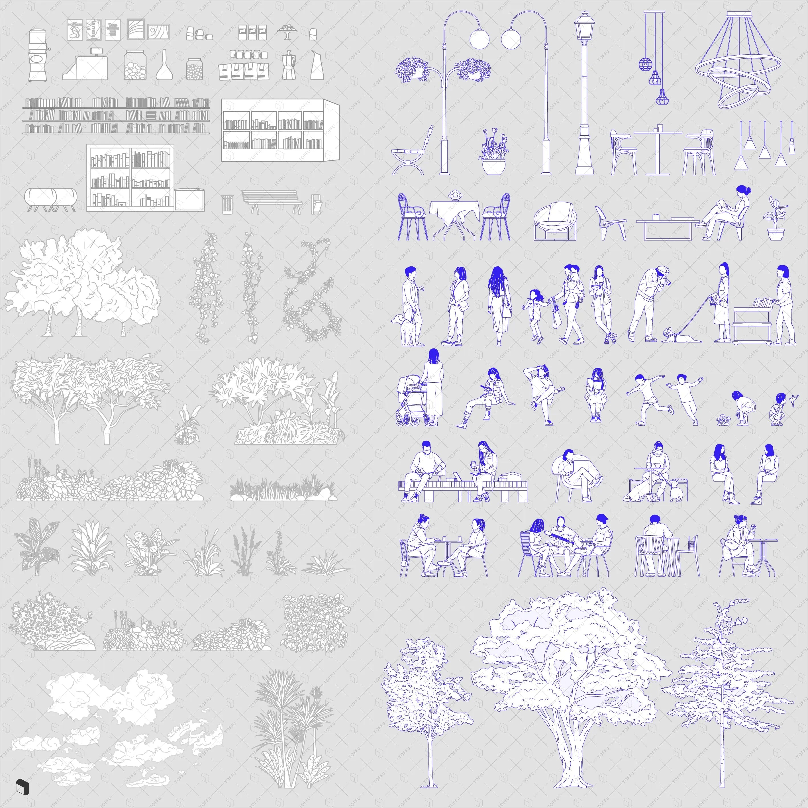 Creative Content Monochromatic Illustration drawings | Toffu Co