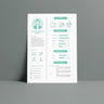 Resume Template Set 2 Digital Artwork drawings | Toffu Co