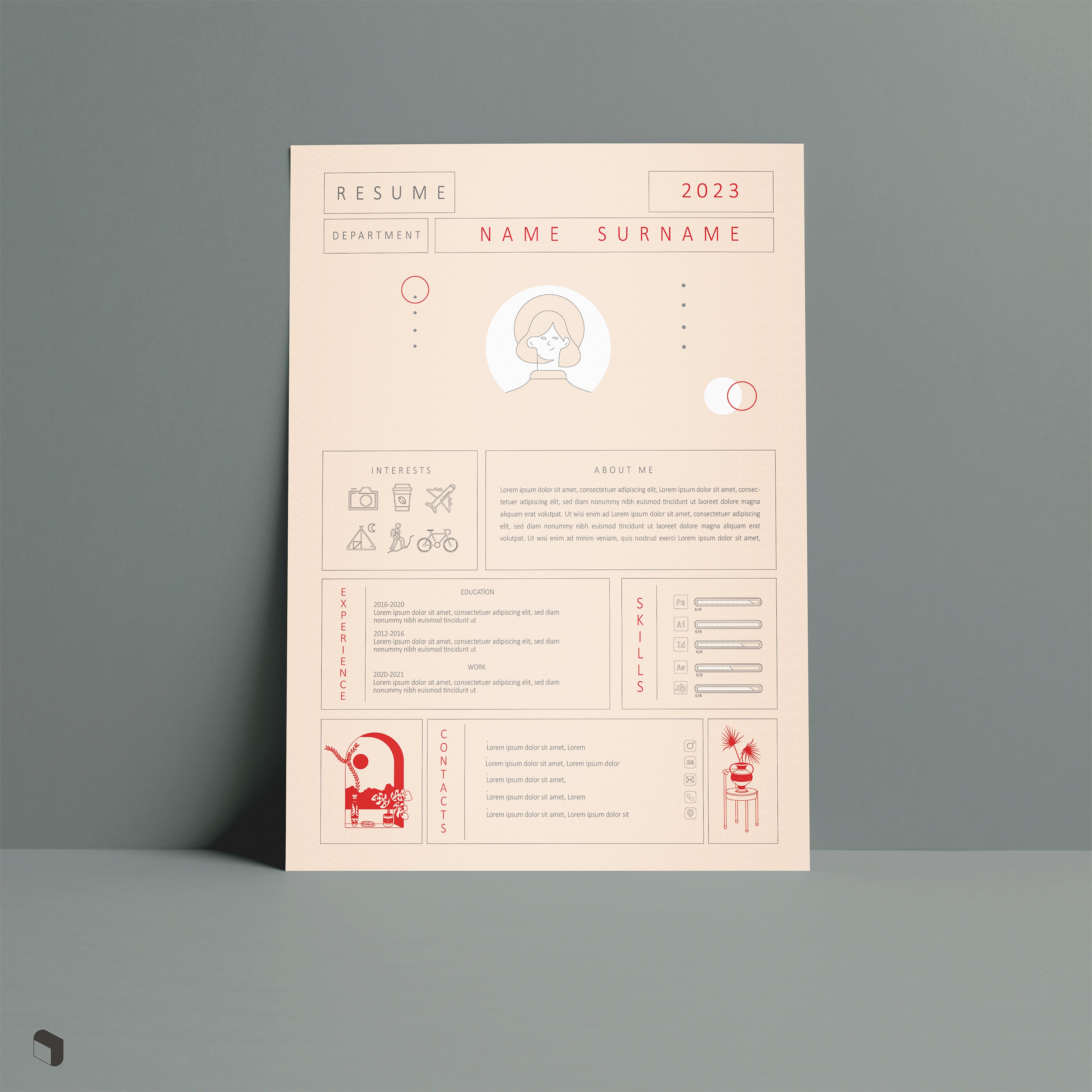 Resume Template Set 3 PNG - Toffu Co