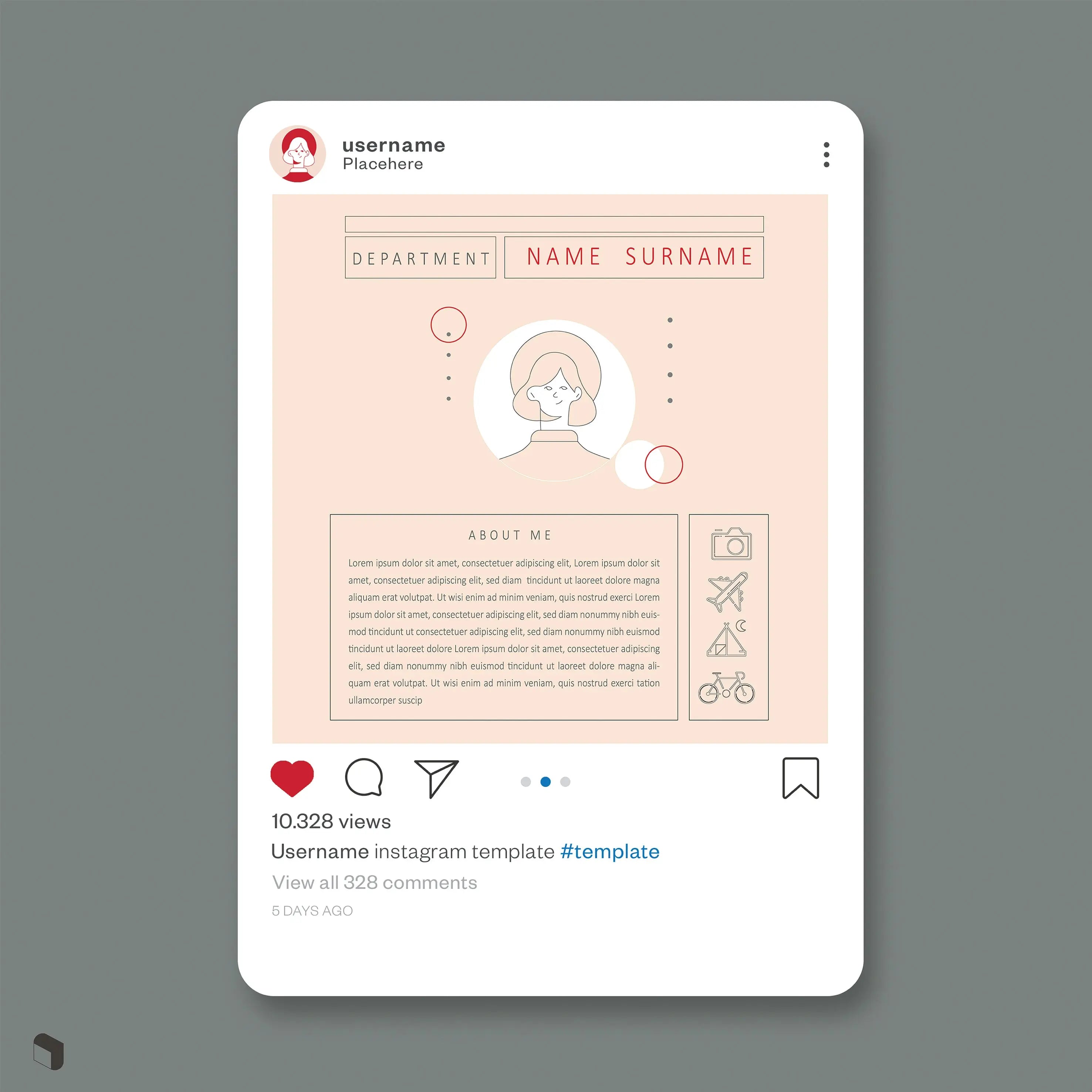Resume Template Set 3 Digital Artwork drawings | Toffu Co