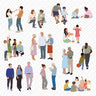 Flat Vector Social Interactions People Digital Artwork drawings | Toffu Co