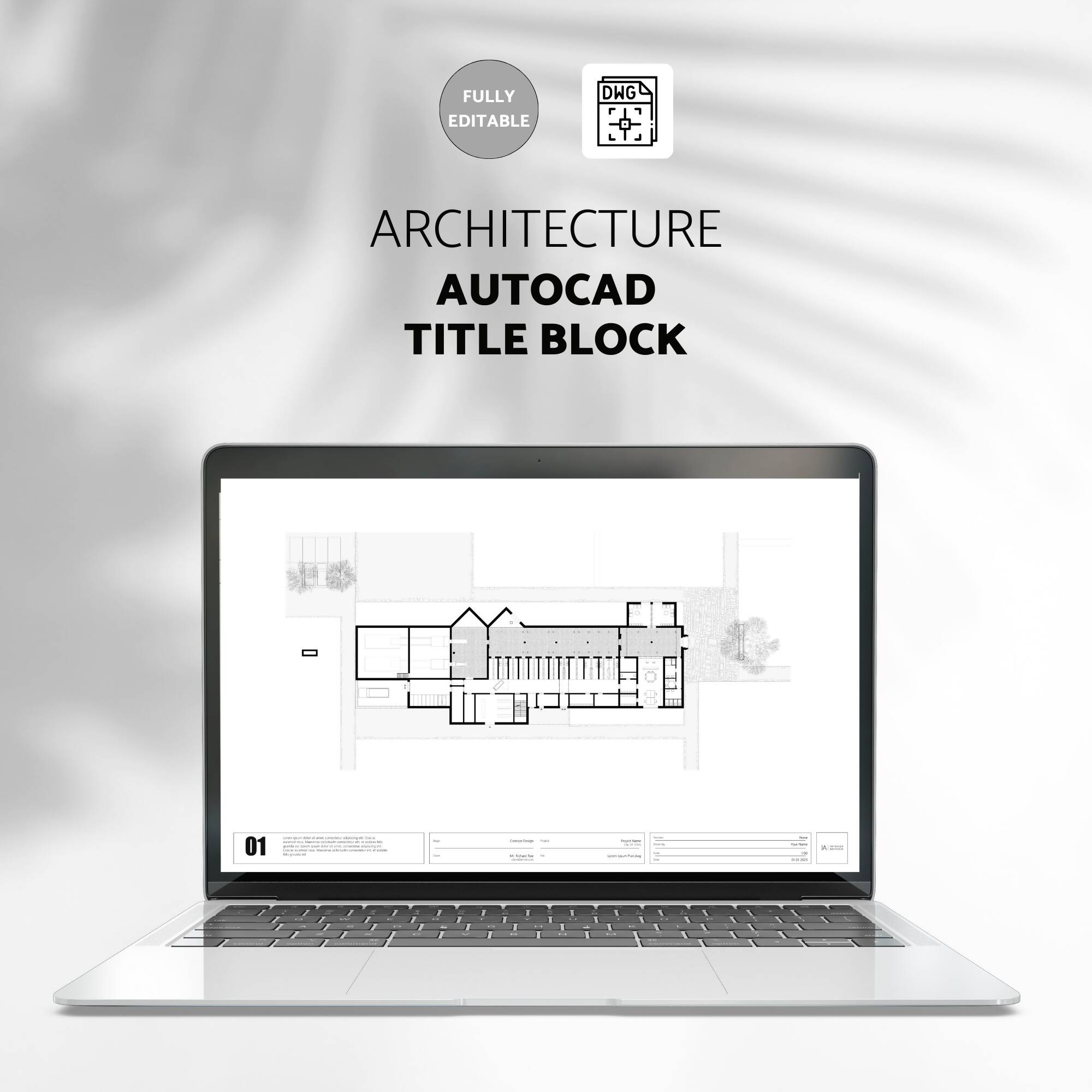 Autocad Title Block Template III PNG - Toffu Co