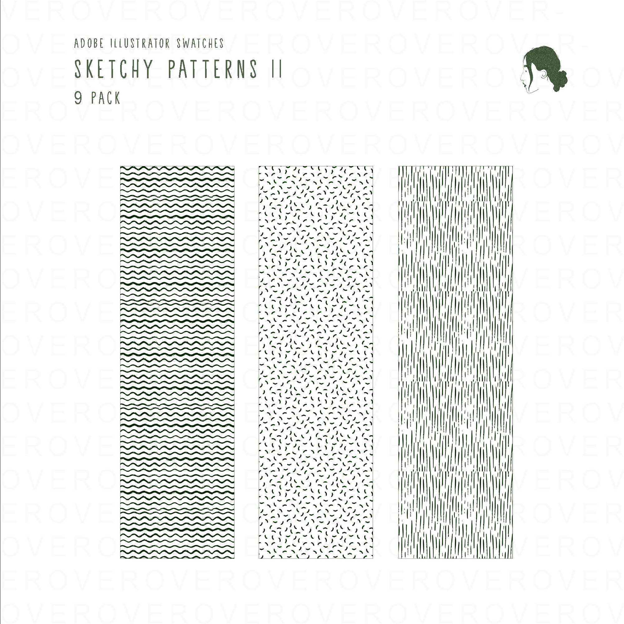 Swatch Sketchy Patterns II PNG - Toffu Co