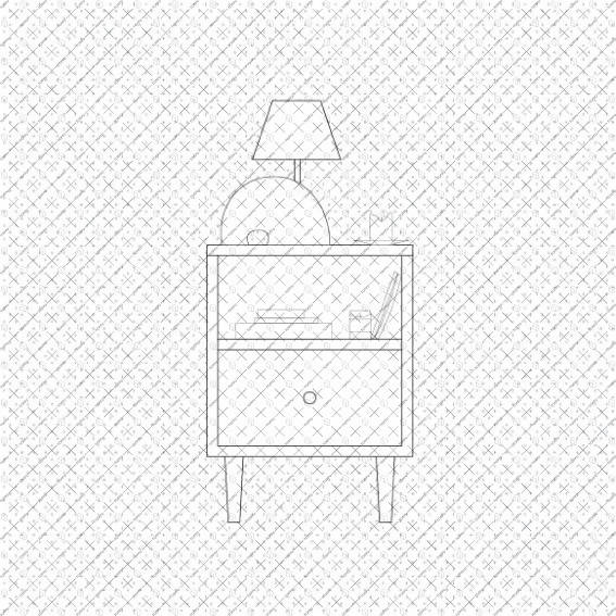 Cad Bedroom Furniture - Elevation DWG | Toffu Co