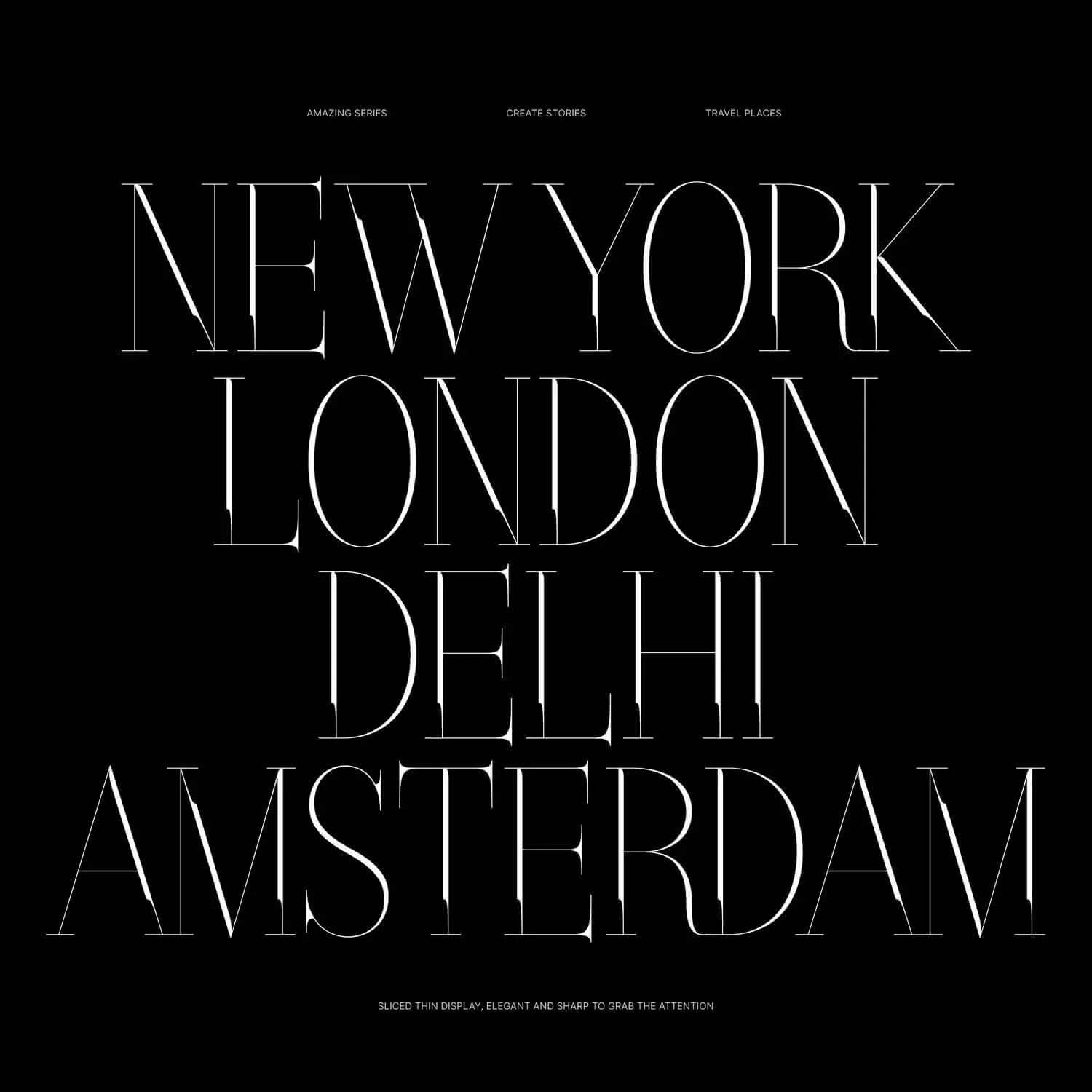Sliced Typeface Digital Artwork drawings | Toffu Co