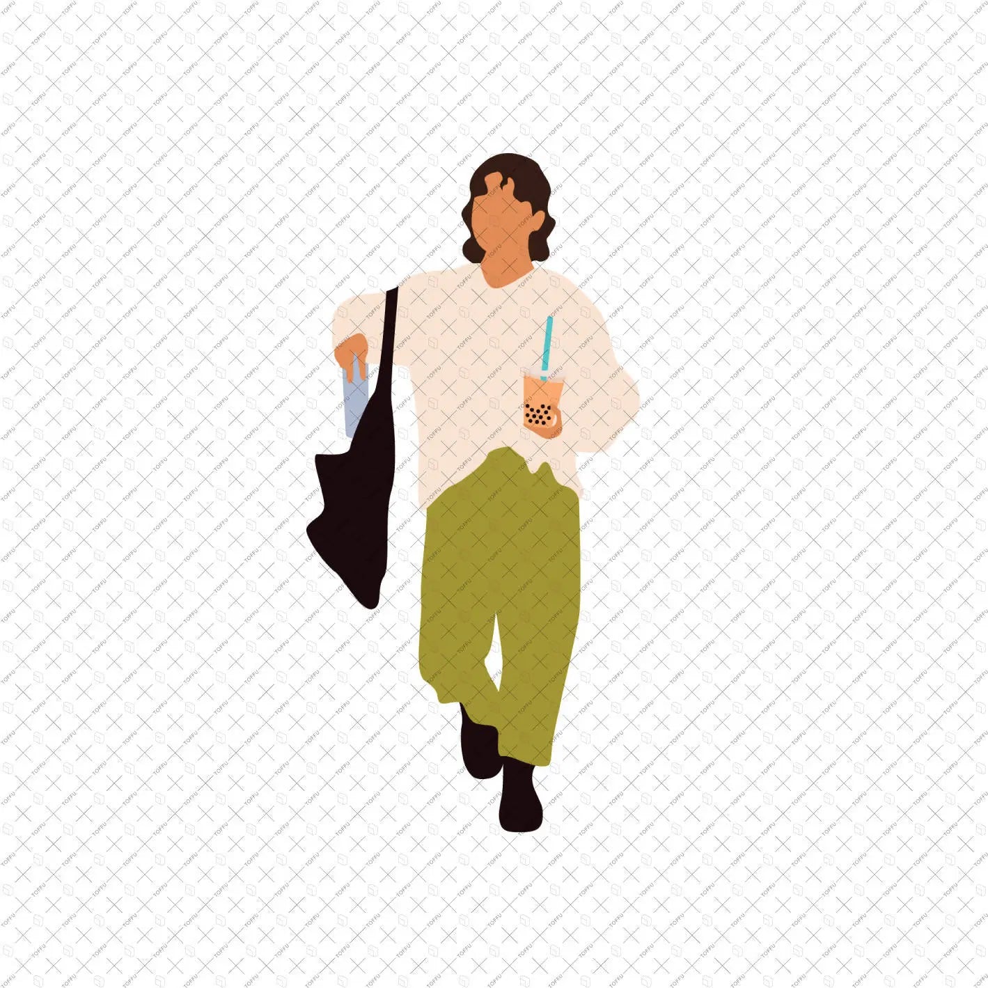 Flat Vector College Students Digital Artwork drawings | Toffu Co