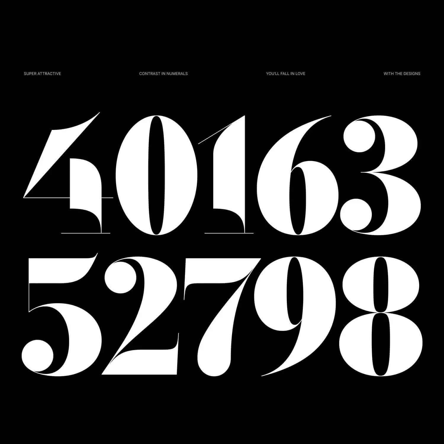 Sliced Typeface Digital Artwork drawings | Toffu Co