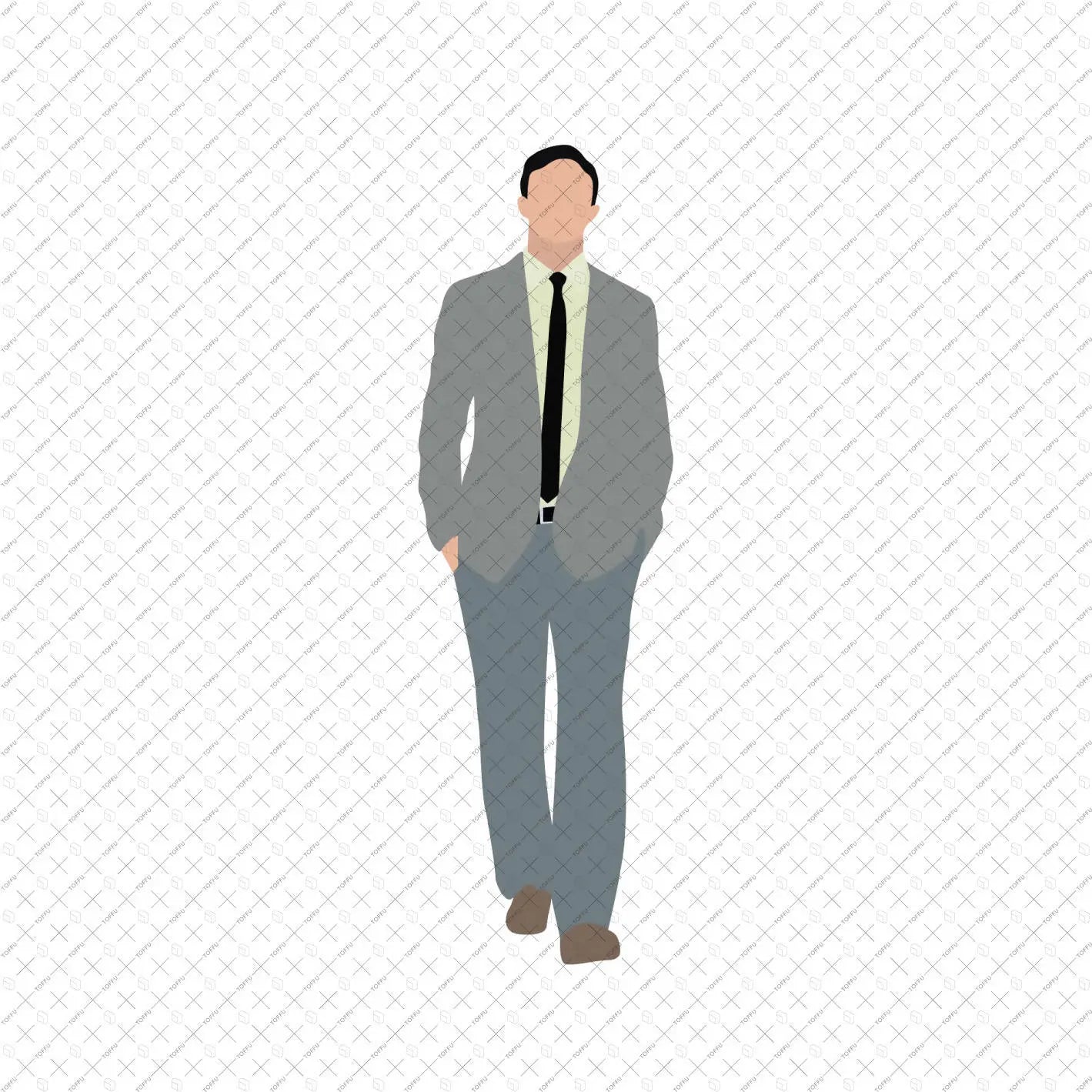 Flat Vector Formal Wear People Digital Artwork drawings | Toffu Co