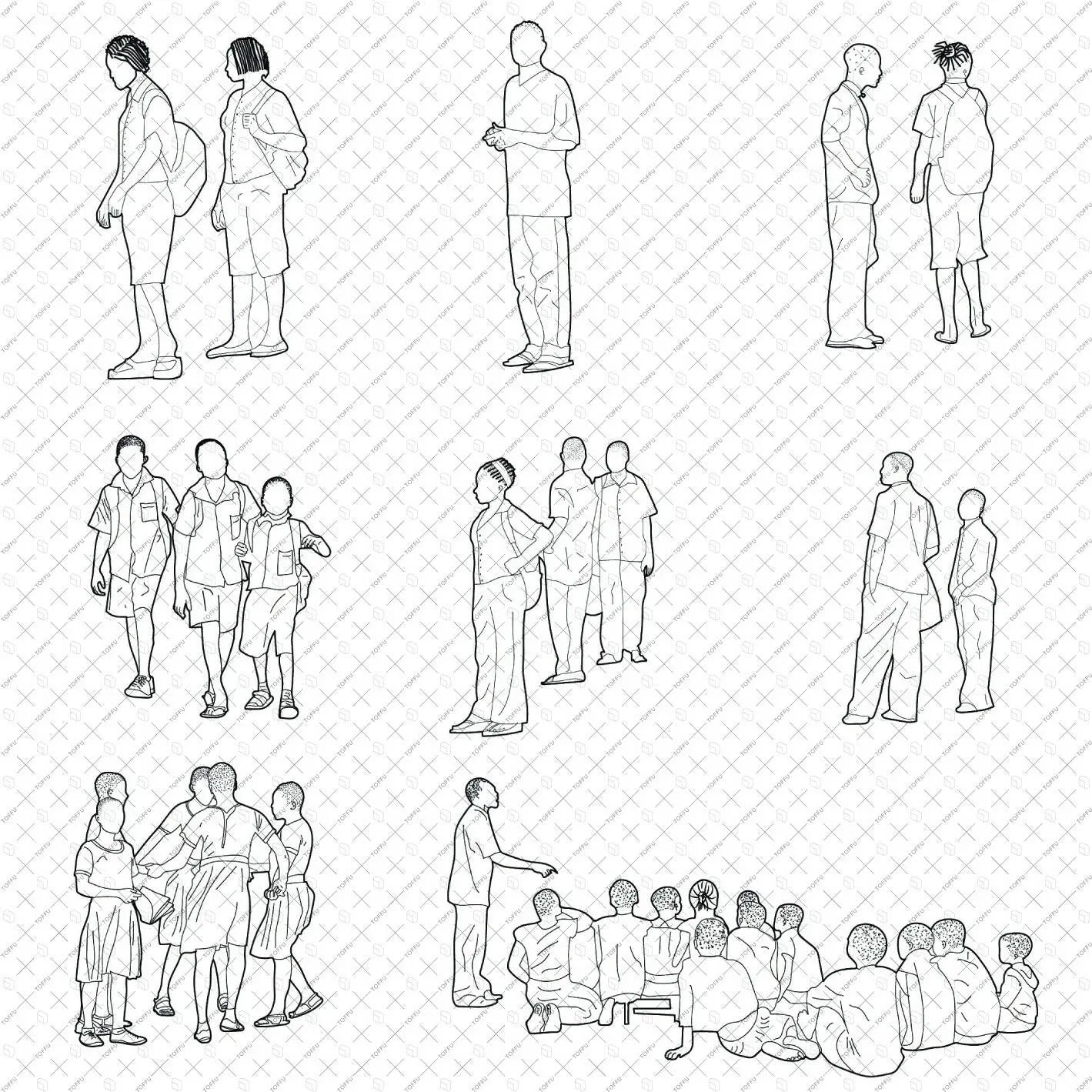 Cad African Students Digital Artwork drawings | Toffu Co