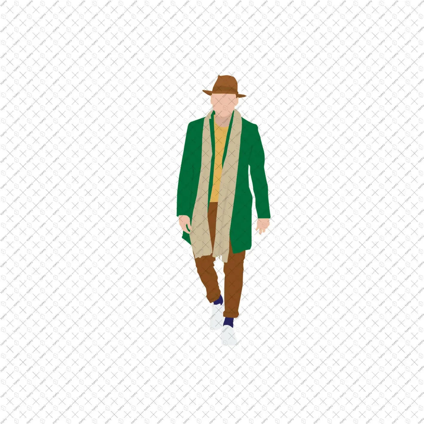 Flat Vector Fall Streetwear People Digital Artwork drawings | Toffu Co