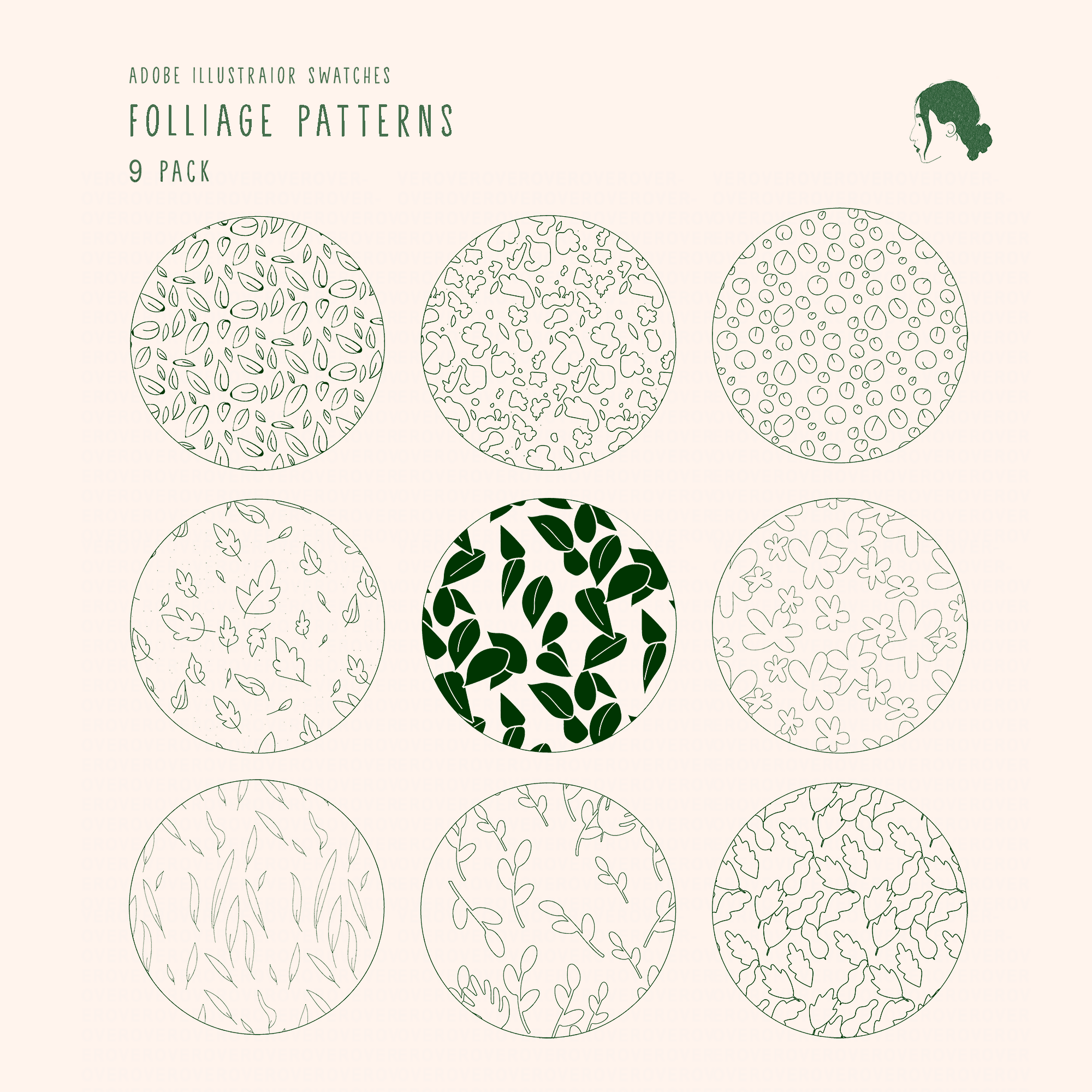 Swatch Foliage Patterns PNG - Toffu Co