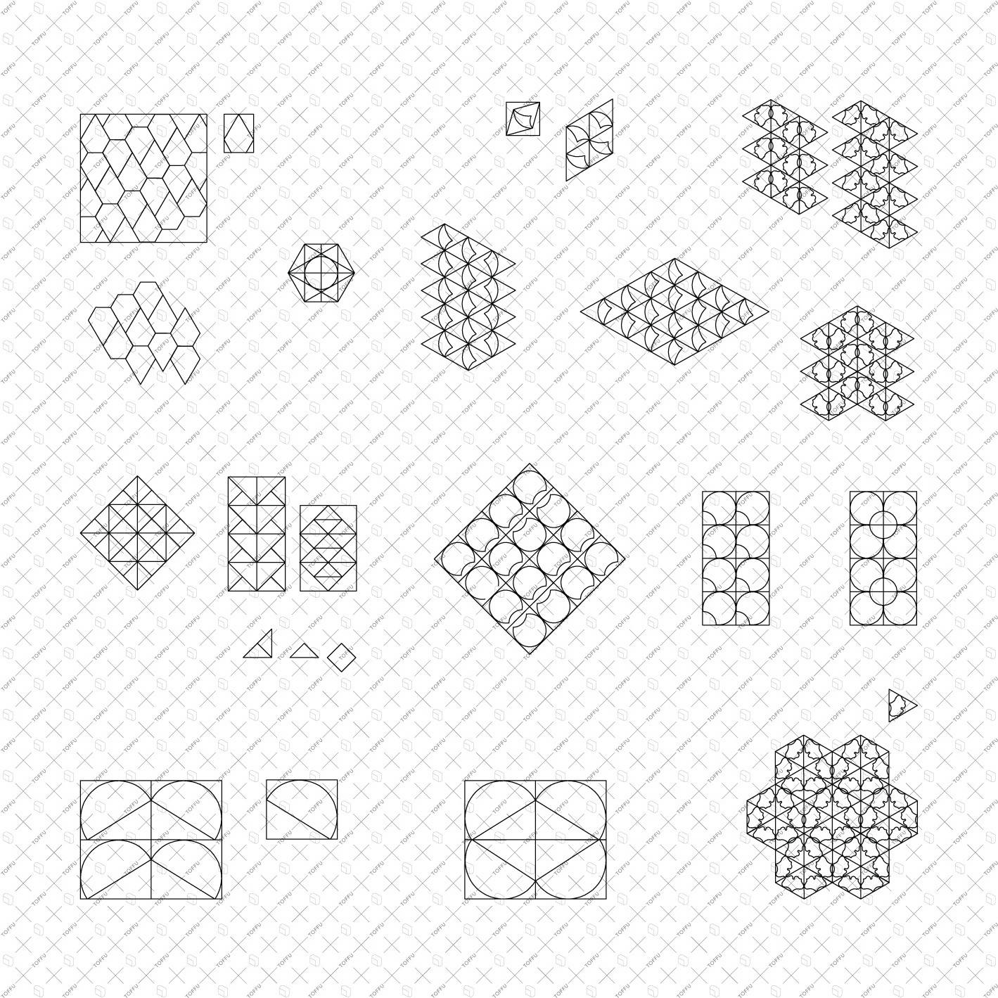 Cad Tile Patterns DWG | Toffu Co