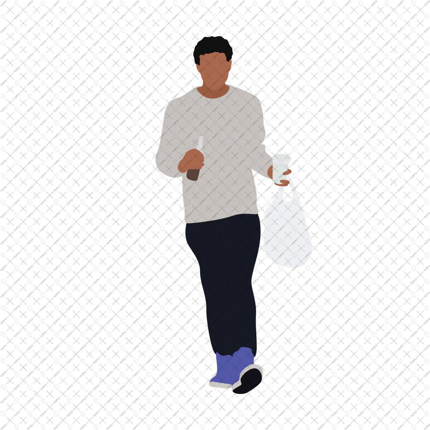 Flat Vector Black People Digital Artwork drawings | Toffu Co