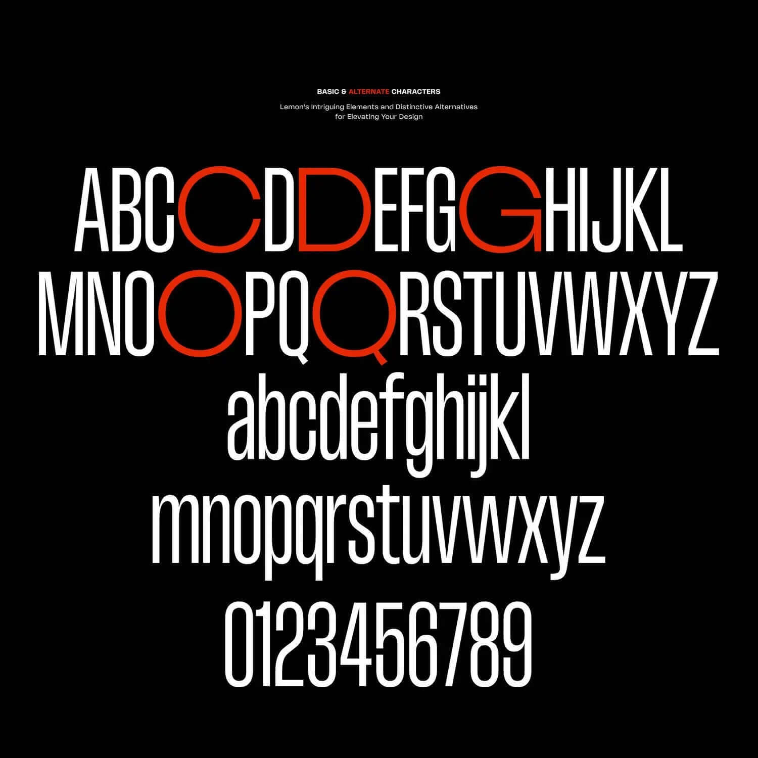 Lemon Typeface Digital Artwork drawings | Toffu Co