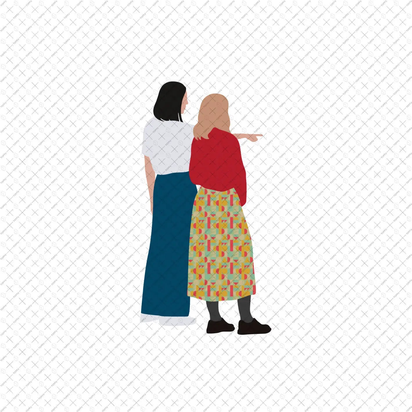 Flat Vector Museum People Digital Artwork drawings | Toffu Co